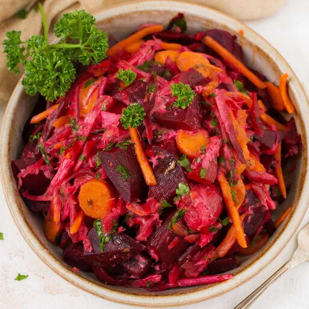 Простой Салат из Свеклы с Сметаной