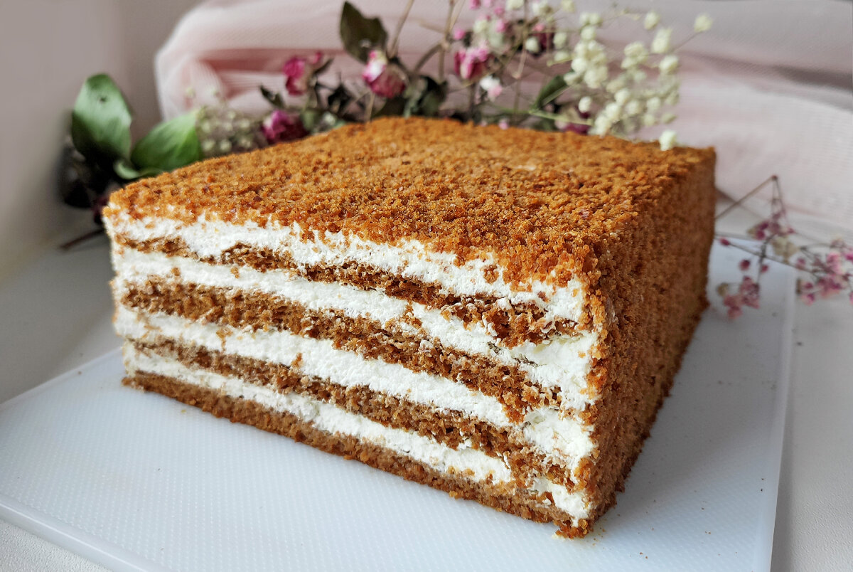 Необычный ПП Медовик: низкокалорийный и без сахара