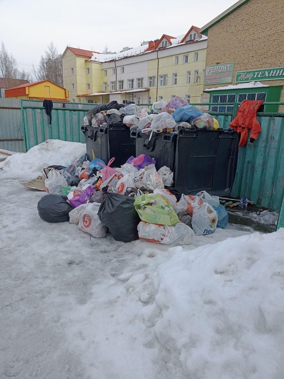 Очередной локальный мусорный коллапс в Нижневартовске
