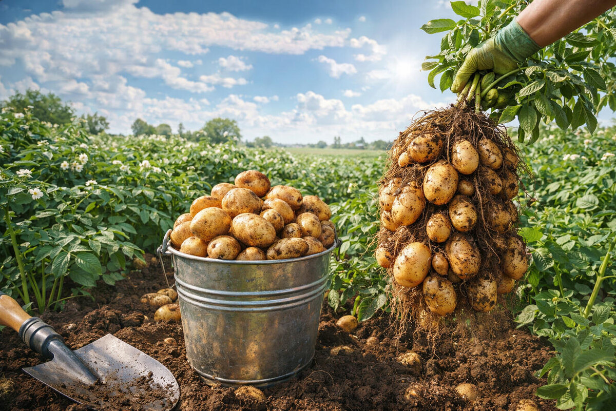 Как вырастить ведро картошки с одного куста: секреты успешного огорода