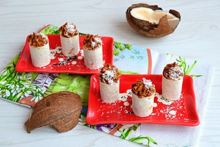 Вкусные роллы с вареной сгущенкой: быстрый десерт без выпечки