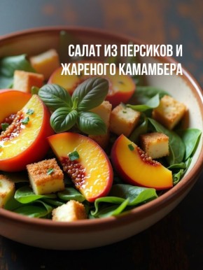 Гармония вкуса: салат с персиками и Камамбером