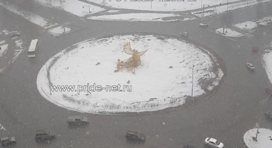 Жар-птицу уберут. Арт-объект на кольце Ленина и Чапаева демонтируют на основании заключения производителя