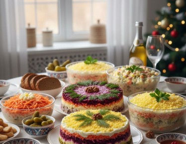 Майонезные салаты: как вкус прошлого остаётся в сердце современного застолья