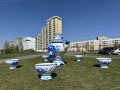 Сургут украсила арт-композиция «Самовар с чашками»