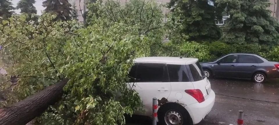 Ураган в Тюмени ломал памятники и балконы, валил деревья и светофоры, топил улицы и подъезды Ураган в Тюмени ломал памятники и балконы, валил деревья и светофоры, топил улицы и подъезды