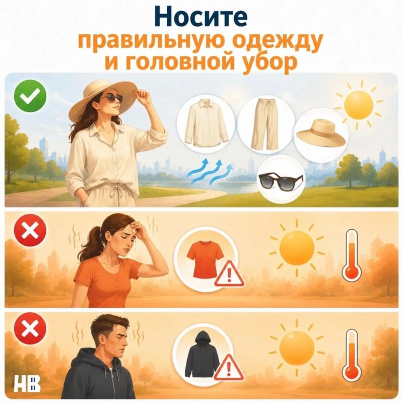 В жаркую погоду медицинские работники рекомендуют соблюдать меры безопасности, чтобы не допустить ухудшения самочувствия из-за воздействия солнца В жаркую погоду медицинские работники рекомендуют соблюдать меры безопасности, чтобы не допустить ухудшения самочувствия из-за воздействия солнца