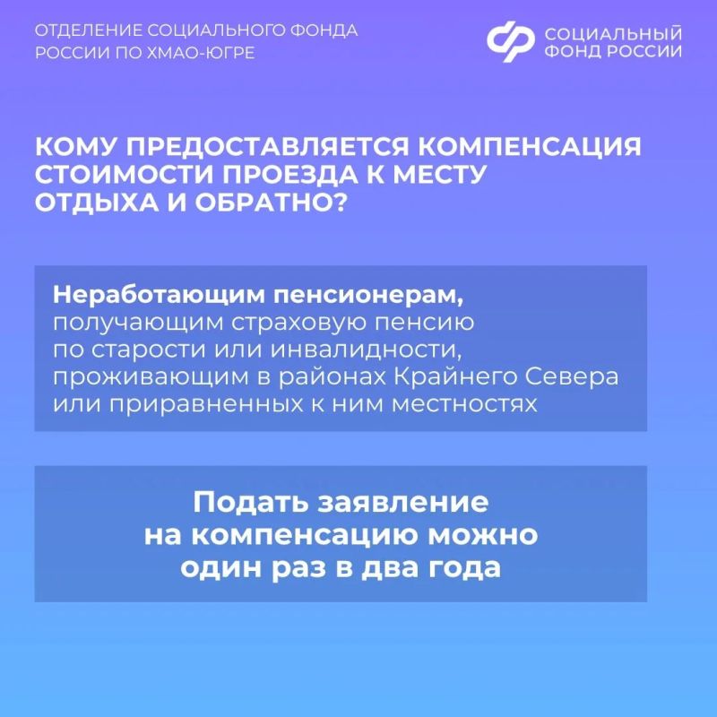 Как пенсионерам-северянам получить компенсацию стоимости проезда к месту отдыха и обратно? Как пенсионерам-северянам получить компенсацию стоимости проезда к месту отдыха и обратно?