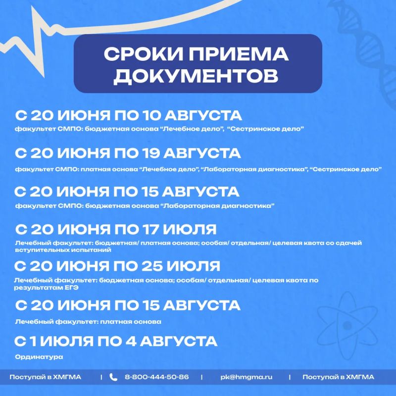 Привет, абитуриент! . 20 июня в Ханты-Мансийской государственной медицинской академии стартует прием документов Привет, абитуриент! . 20 июня в Ханты-Мансийской государственной медицинской академии стартует прием документов