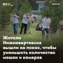 Жители Нижневартовска вышли на покос, чтобы уменьшить количество мошек и комаров