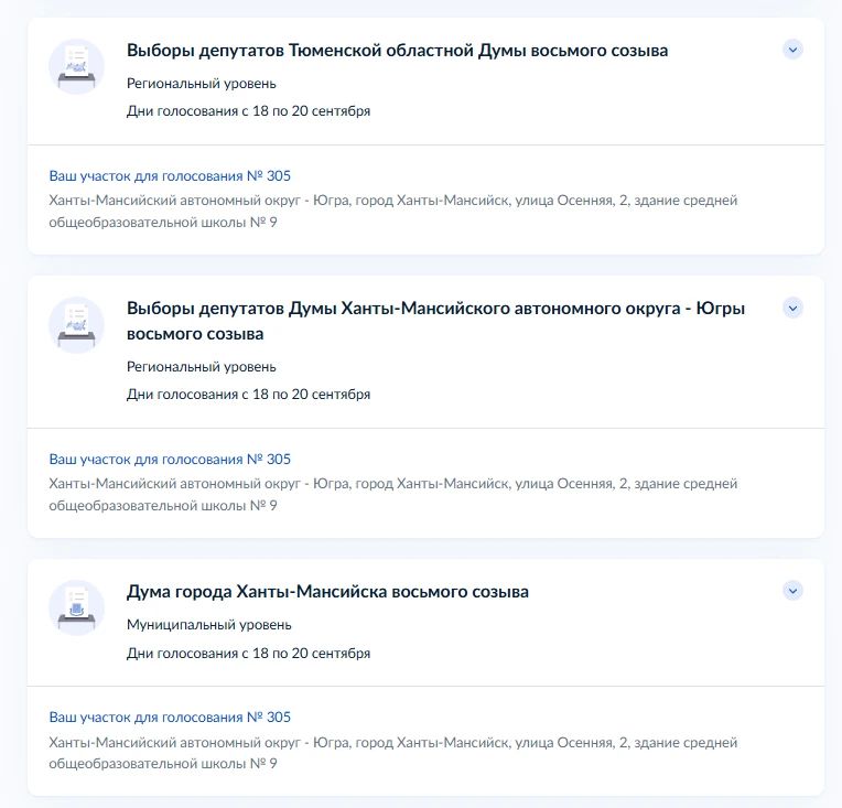 Вся информация о выборах доступна в личном кабинете Госуслуг Вся информация о выборах доступна в личном кабинете Госуслуг