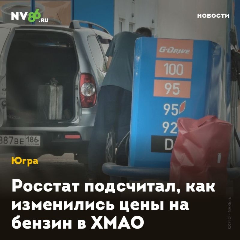 Росстат подсчитал, как изменились цены на бензин в ХМАО