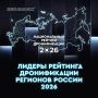 Определен ТОП-5 регионов Национального рейтинга дронификации — 2026!
