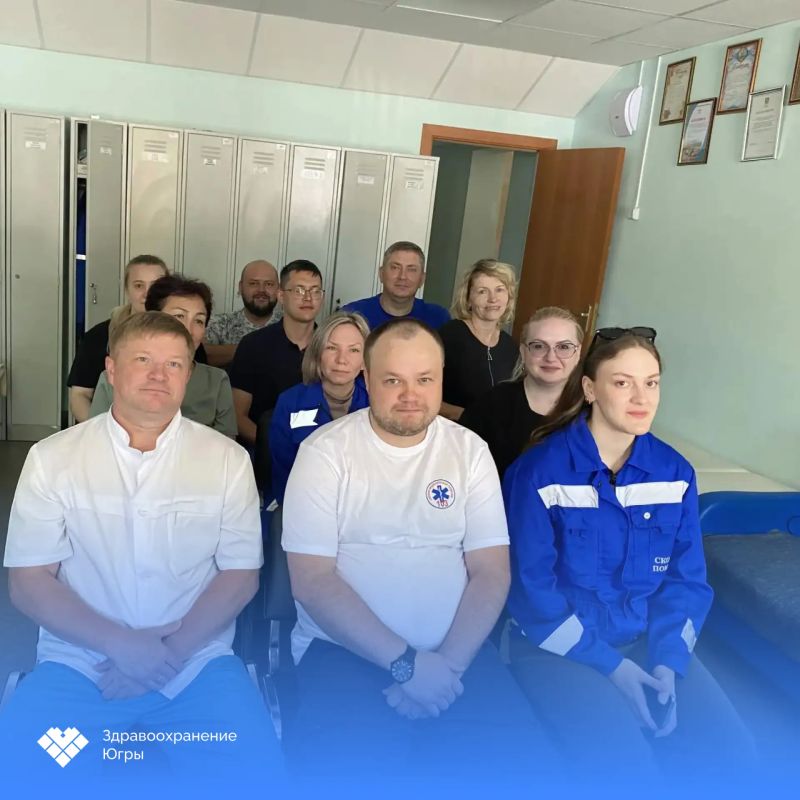 На базе Сургутской городской клинической станции скорой медицинской помощи состоялось окружное образовательное занятие для сотрудников службы На базе Сургутской городской клинической станции скорой медицинской помощи состоялось окружное образовательное занятие для сотрудников службы
