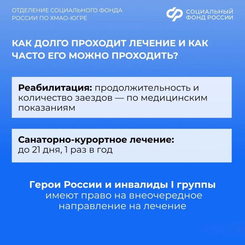 Демобилизованные участники СВО из Югры могут пройти медицинскую реабилитацию и санаторное лечение в центрах реабилитации Социального фонда Демобилизованные участники СВО из Югры могут пройти медицинскую реабилитацию и санаторное лечение в центрах реабилитации Социального фонда