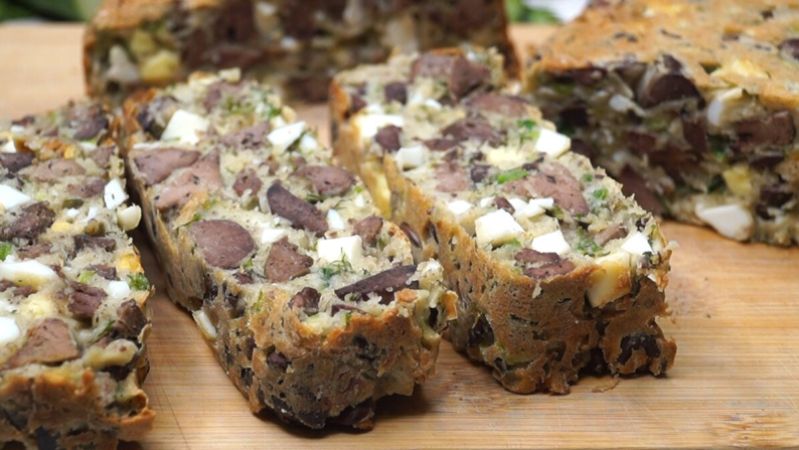 Закусочный пирог с печенью