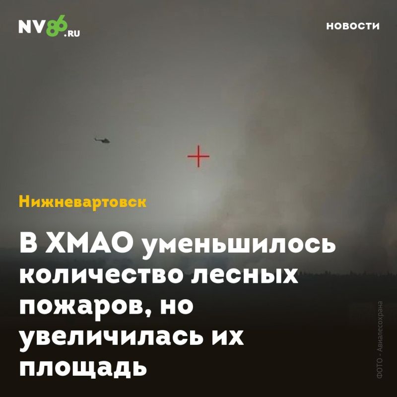 В ХМАО уменьшилось количество лесных пожаров, но увеличилась их площадь