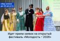 До 28 августа идет прием заявок на открытый фестиваль «Молодость – 2026»!