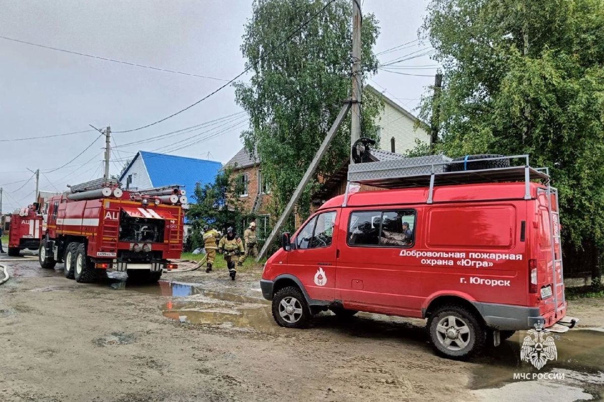 Пожар в частном секторе Югорска ликвидирован огнеборцами Югры Пожар в частном секторе Югорска ликвидирован огнеборцами Югры