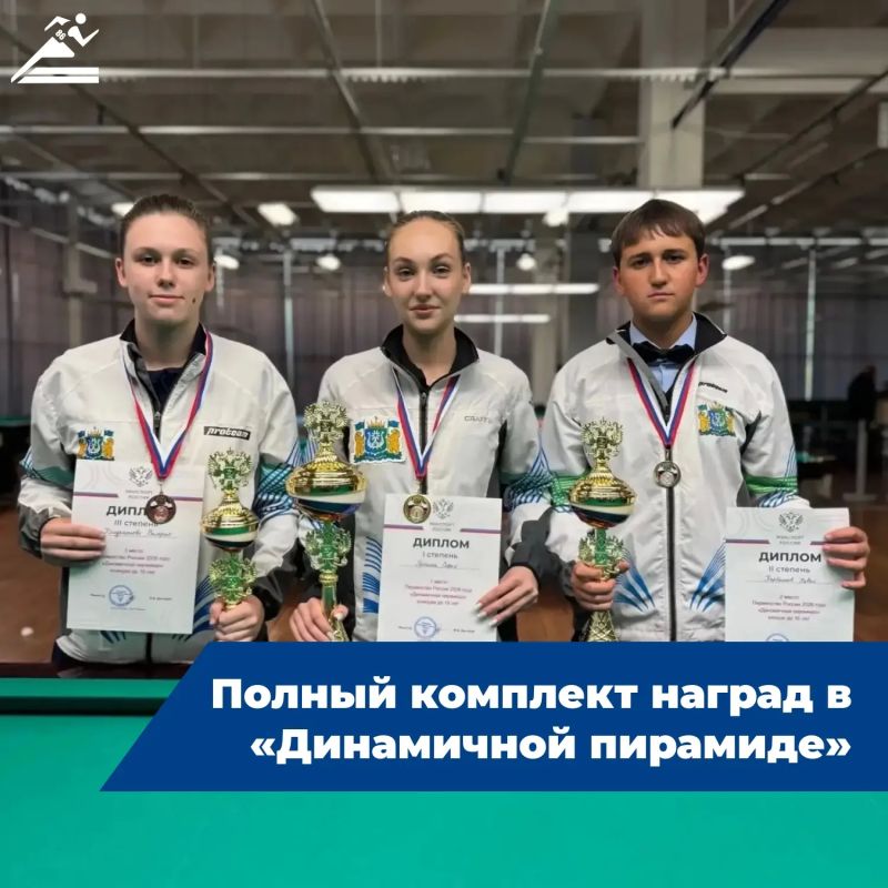 Полный комплект наград в «Динамичной пирамиде»