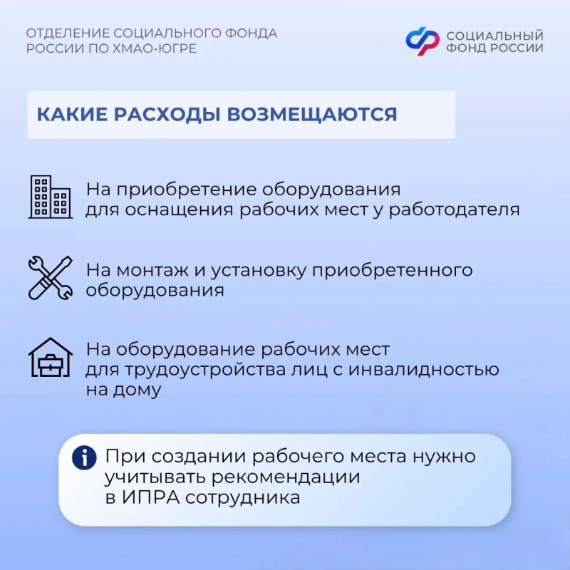Как возместить расходы на оборудование рабочего места для сотрудника с инвалидностью? Как возместить расходы на оборудование рабочего места для сотрудника с инвалидностью?