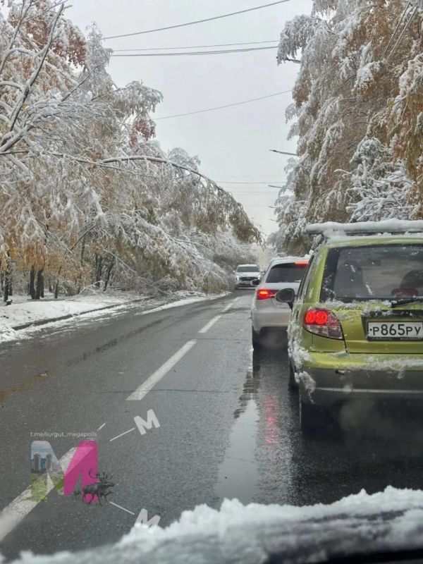 Последствия непогоды в Сургуте Последствия непогоды в Сургуте
