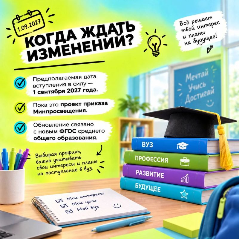 Больше профильных направлений и обновлённые программы: что изменится в обучении старшеклассников? Больше профильных направлений и обновлённые программы: что изменится в обучении старшеклассников?