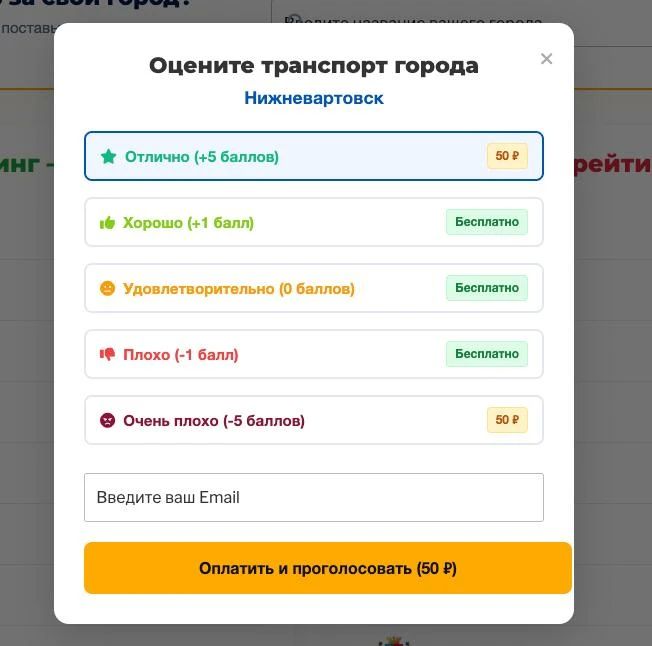 Чтобы проголосовать за нижневартовские автобусы, нужно заплатить больше, чем стоит билет Чтобы проголосовать за нижневартовские автобусы, нужно заплатить больше, чем стоит билет