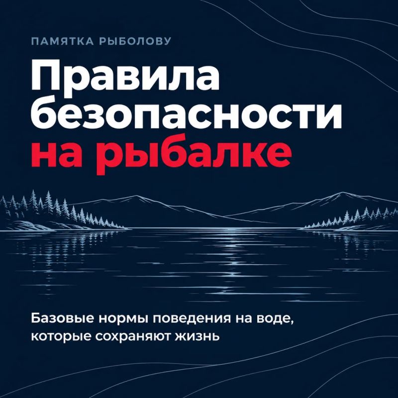 Управление по делам ГО и ЧС Администрации города напоминает основные правила безопасности на рыбалке