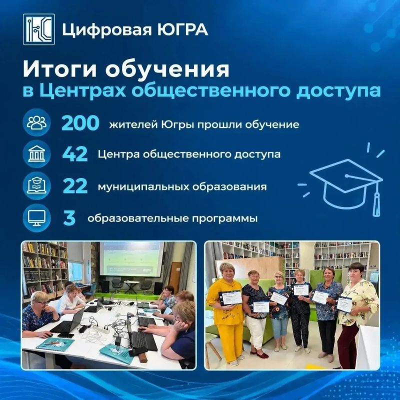 200 югорчан завершили обучение в Центрах общественного доступа