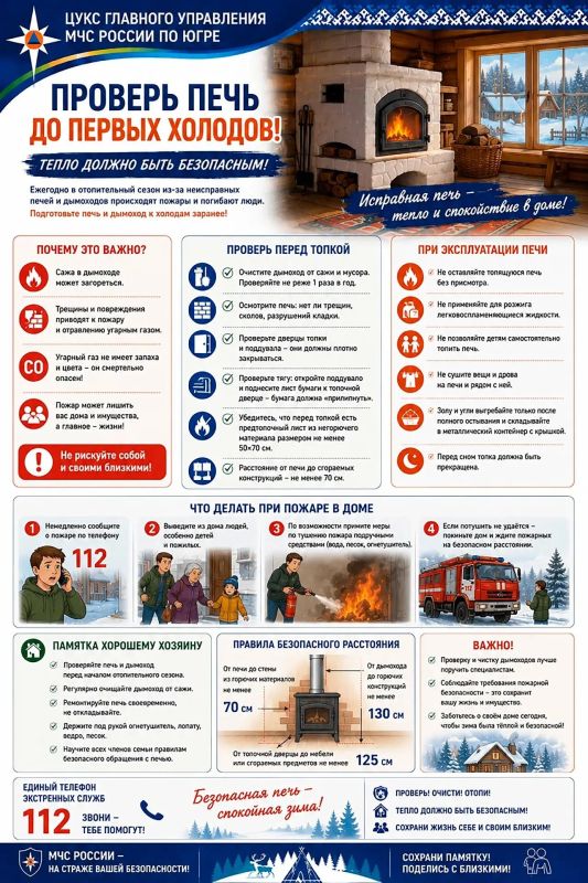 Спасатели напоминают о правилах пожарной безопасности
