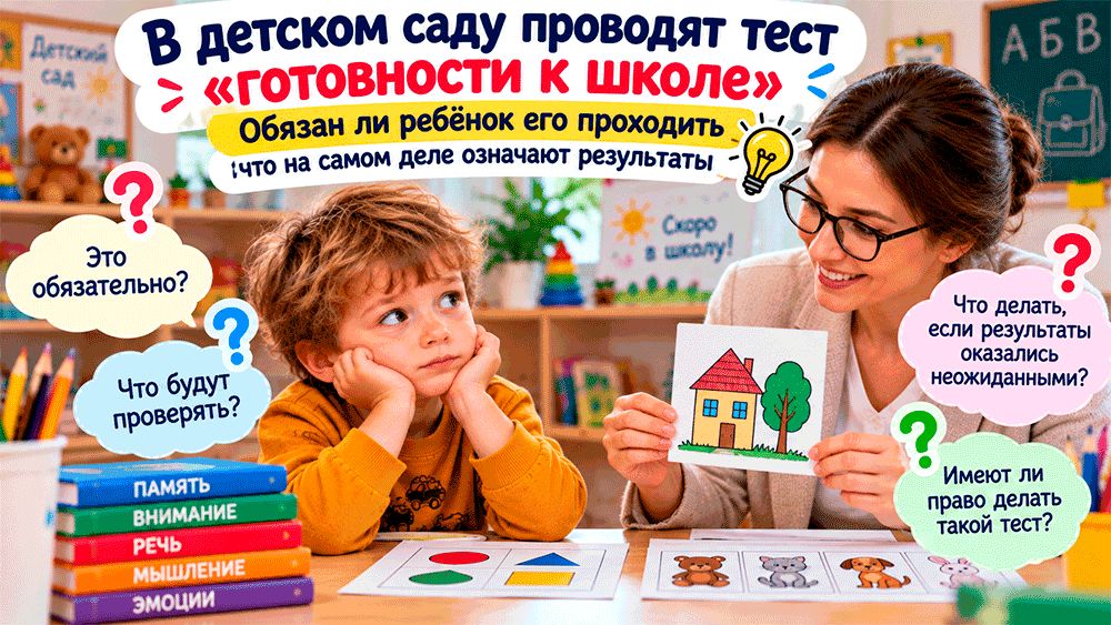 Тест на готовность к школе в детском саду: что означают результаты и стоит ли волноваться родителям