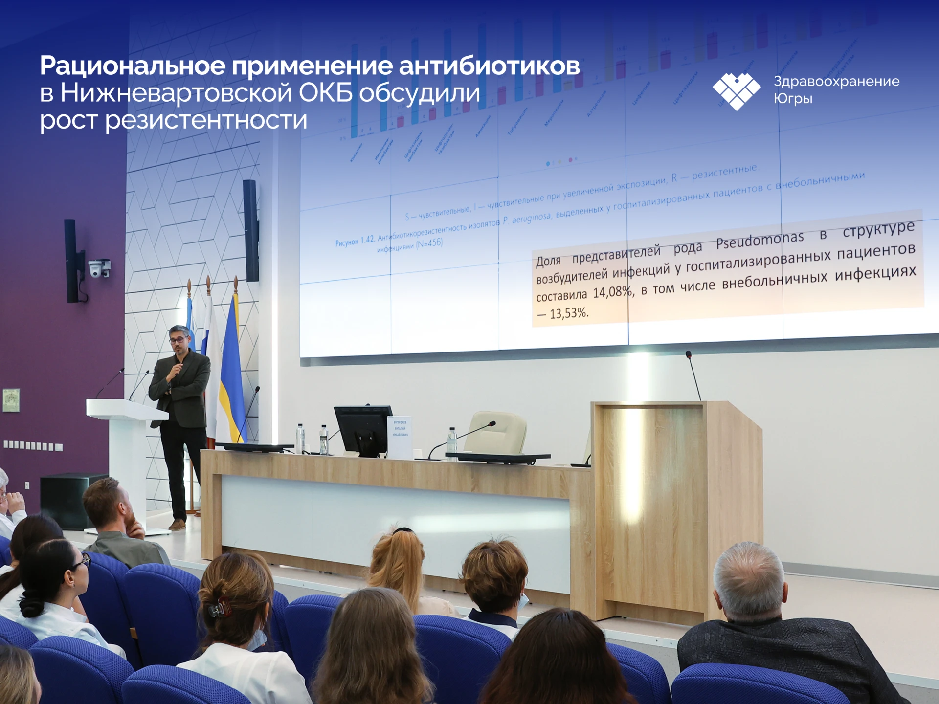 В Нижневартовской окружной клинической больнице прошла научно-практическая конференция «Актуальные вопросы антибиотикотерапии на современном уровне»