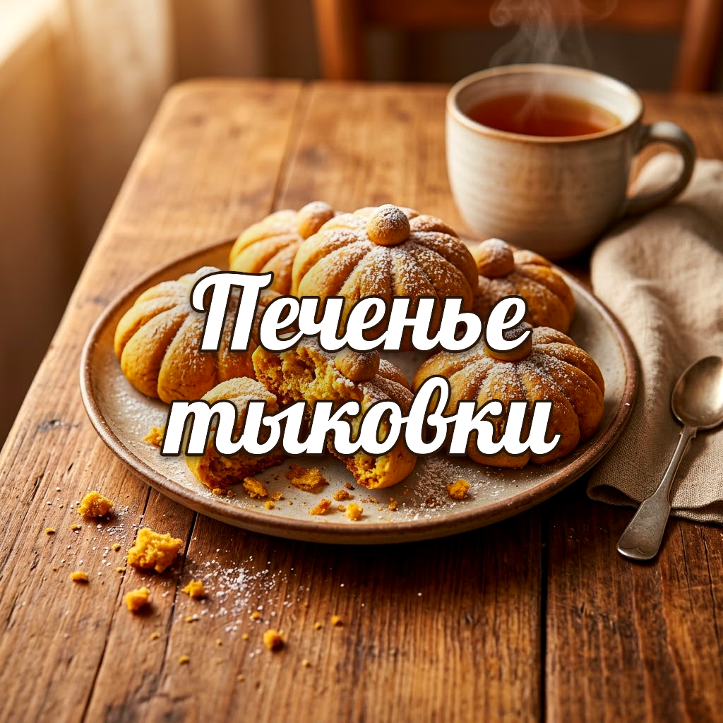 Печенье-тыквы вместо конфет: простое осеннее угощение с хрустящим краем